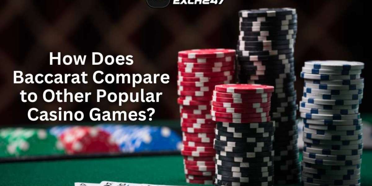 How does baccarat compare to other popular casino games?