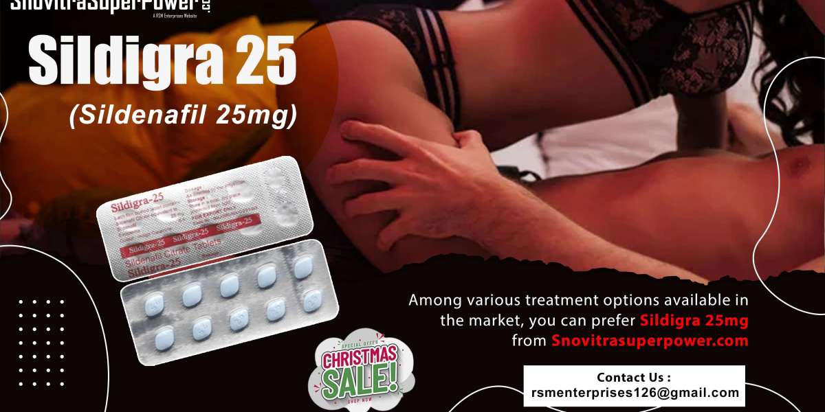 Sildigra 25mg: A Perfect Medication to Fix Sensual Performance in Males