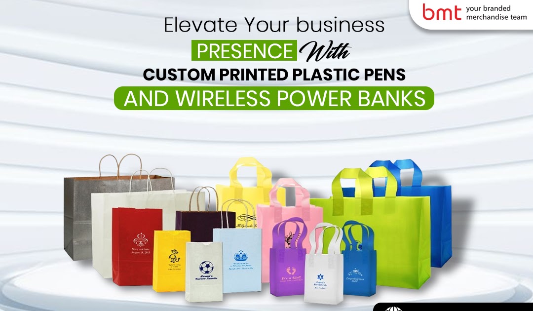 Elevate Your Business Presence with Custom Printed Plastic Pens and Wireless Power Banks