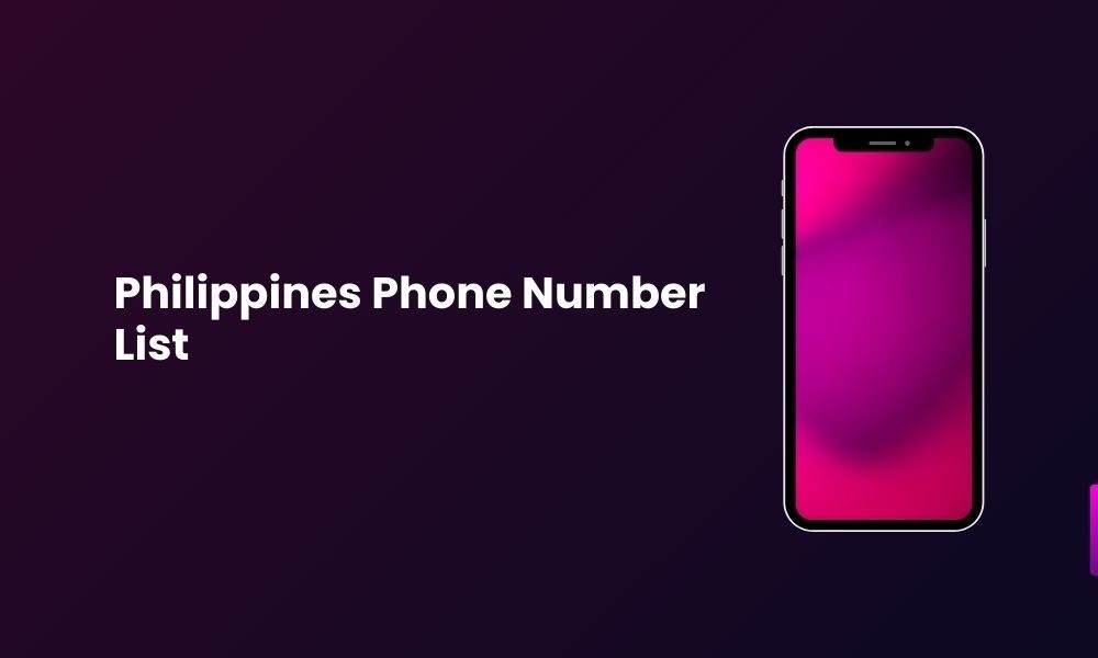 Philippines Phone Number List 3 Million | Bulk Email Data