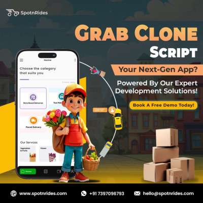 Get Onboard with Grab Clone App Development by SpotnRides Profile Picture