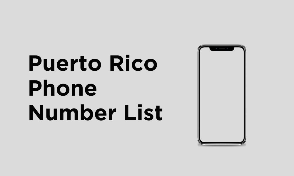 Puerto Rico Phone Number List Verified Contact Information Data