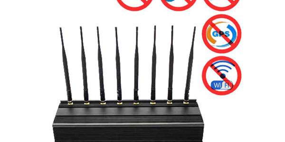 Signal Jammer Device Cell Phone, 2G 3G 4G 5G with 8 Antennas