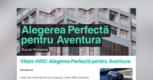 Alegerea Perfectă pentru Aventura | Smore Newsletters