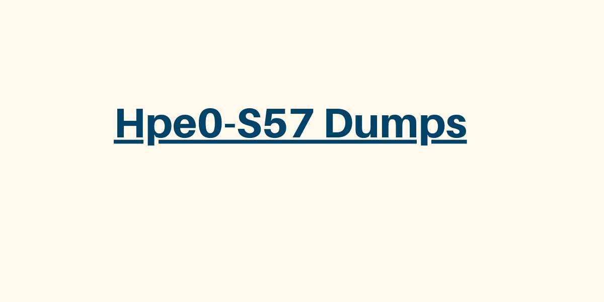 Master Hpe0-S57 with DumpsArena Latest Dumps