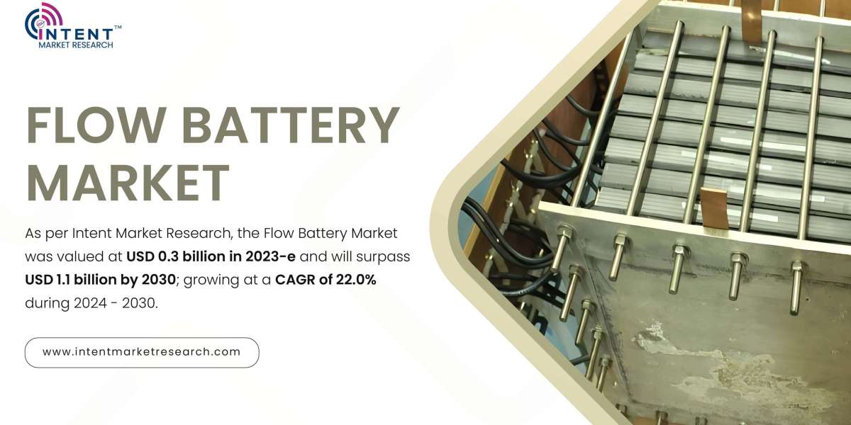 Flow Battery Market growing at a CAGR of 22.0%, Size, Share, Forecast to 2024 - 2030