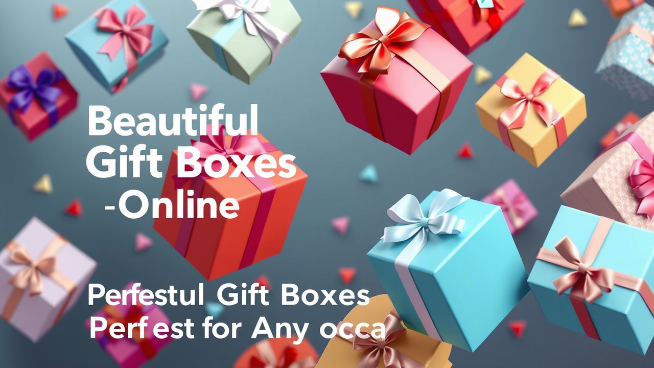 Beautiful Gift Boxes Online: Perfect for Any Occasion